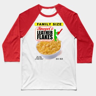 Leather Flakes Cereal Baseball T-Shirt